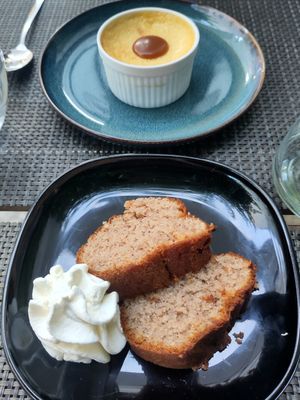 Desserts at A Casa di l'orsu in Corsica