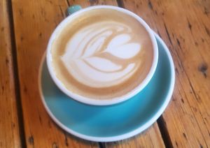 Latte at The Greens in Berlin