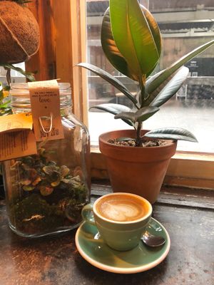 Coffee in green  at The Greens in Berlin