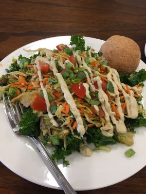 Veggie bowl at Sweet Elizabeth's Organics Bakery in Colorado Springs