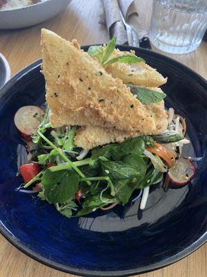 Calamari Salad at Cafe Vie Sunshine Coast in Buderim