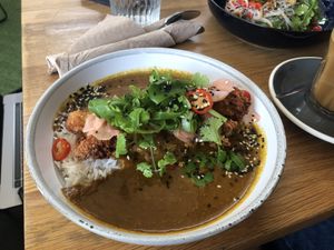 Katsu Chicken Curry at Cafe Vie Sunshine Coast in Buderim
