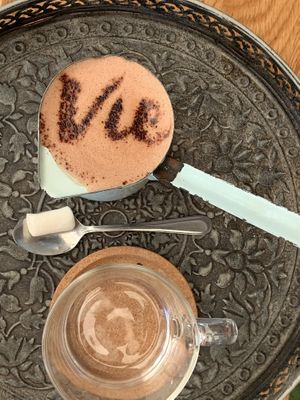 Latte with personality  at Cafe Vie Sunshine Coast in Buderim