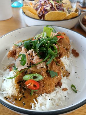 Katsu Curry at Cafe Vie Sunshine Coast in Buderim