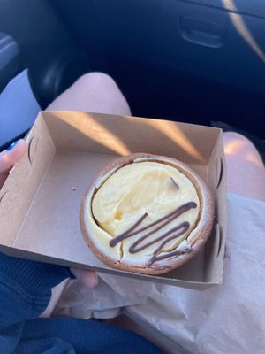 Lemon custard tart at Cafe Vie Sunshine Coast in Buderim