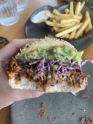 Best burger EVER! “Hey Gringo” at Cafe Vie Sunshine Coast in Buderim