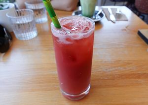 Watermelon/Lemon/Apple cold juice at Cafe Vie Sunshine Coast in Buderim