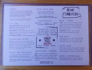 Menu at Cafe Vie Sunshine Coast in Buderim