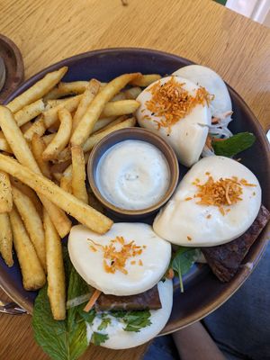 Duck baos at Cafe Vie Sunshine Coast in Buderim