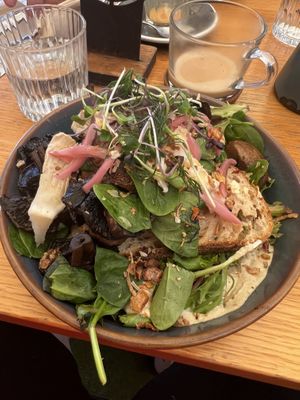 Mushies & Greens $24.00  at Cafe Vie Sunshine Coast in Buderim