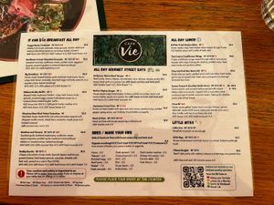 Menu ~ December 2023  at Cafe Vie Sunshine Coast in Buderim