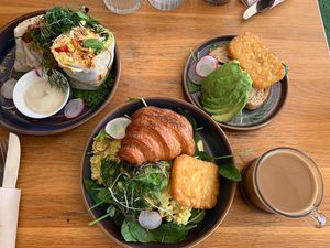 Vegan brekky items  at Cafe Vie Sunshine Coast in Buderim