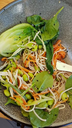 chilled soba noodles at Cafe Vie Sunshine Coast in Buderim