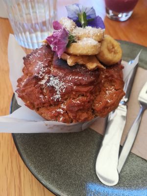 🍌 Banana 🍌 muffin at Cafe Vie Sunshine Coast in Buderim