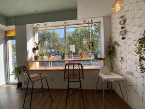 A nice spot to chill opposite the river  at Sublimmme in Bucharest