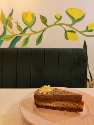 Chocolate cake at Sublimmme in Bucharest