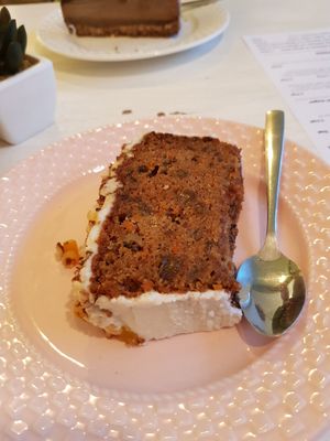 Carrot cake at Sublimmme in Bucharest