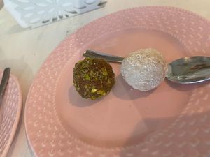 Spiced truffle and coconut rafaello  at Sublimmme in Bucharest