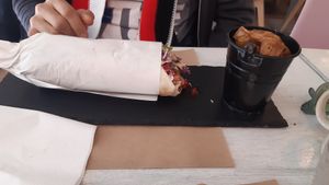 Huge shoarma at Sublimmme in Bucharest