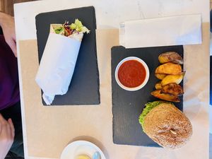 Shawarma & bbq burger  at Sublimmme in Bucharest
