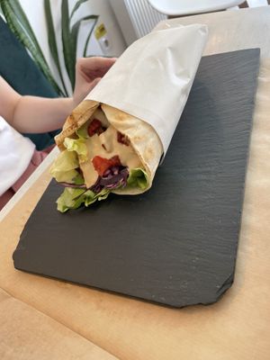 Seitan wrap   at Sublimmme in Bucharest