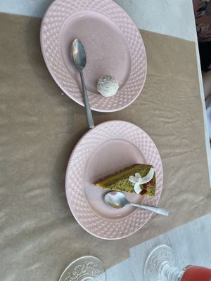 Lemon cake and raffaello   at Sublimmme in Bucharest