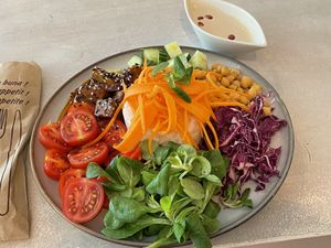 Proteic bowl with rice, tofu and vegetables, 38 lei  at Sublimmme in Bucharest