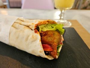 Shawarma (or something) at Sublimmme in Bucharest