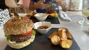 Barbecue burger  at Sublimmme in Bucharest