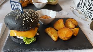 Moving mountains burger  at Sublimmme in Bucharest
