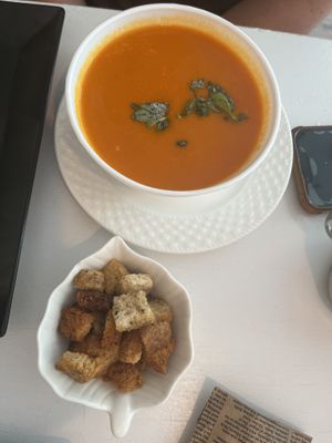 Tomato soupp  at Sublimmme in Bucharest