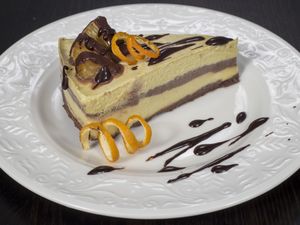 Orange, chocolate and ginger Blossom cake at Sublimmme in Bucharest