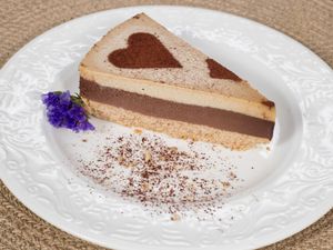 A delicious raw vegan tiramisu. Just try it! at Sublimmme in Bucharest