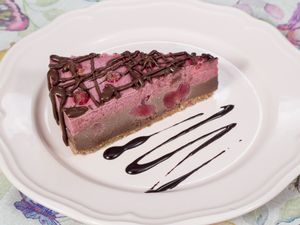 Chocolate and cherry savor cake at Sublimmme in Bucharest