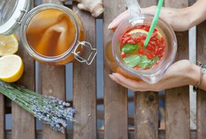 Kombucha is originary from China where it used to be called "the immortality drink" and it`s a colony made of more than 12 microorganisms which live in a perfect symbiosis. Kombucha contains a lot of beneficial bacteria (probiotics) and also Vitamin C, B (B1,B2,B6,B12) which offers antioxidant, regeb=nerative, healing effects. at Sublimmme in Bucharest