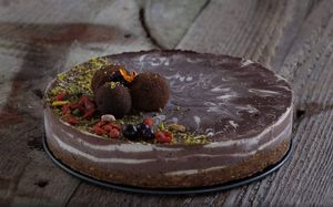 raw cake at Sublimmme in Bucharest