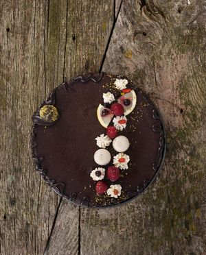 raw cake at Sublimmme in Bucharest