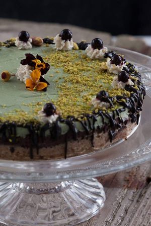 raw cake at Sublimmme in Bucharest