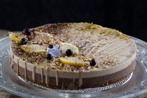 raw cake at Sublimmme in Bucharest