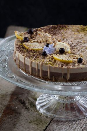 raw cake at Sublimmme in Bucharest