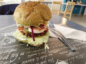 Vegan burger, handmade and healthy! at Sublimmme in Bucharest