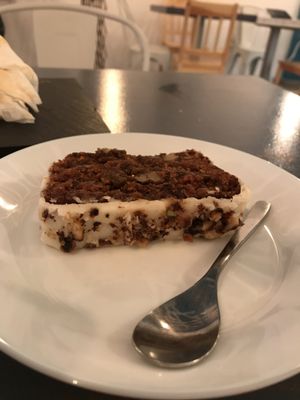 Carrot cake 16 lei at Sublimmme in Bucharest