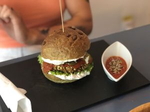 Vegan Burger at Sublimmme in Bucharest