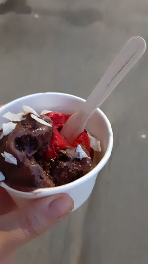 Vegan ice creams at Sublimmme in Bucharest