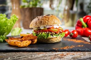 Barbecue Burger at Sublimmme in Bucharest