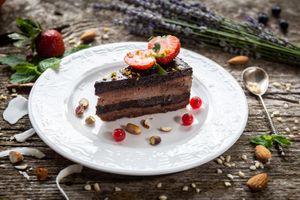 Amandina chocolate cake at Sublimmme in Bucharest