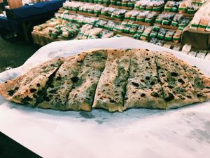 Gozleme  at Feriköy Organic Bazaar in Istanbul