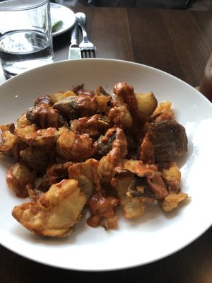 Smashed potato at Sans in Brooklyn