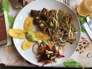 Asian Stir-Fry Delicious!! at Alma Natura in Medellin