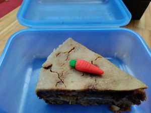 Carrot cake. at Alma Natura in Medellin